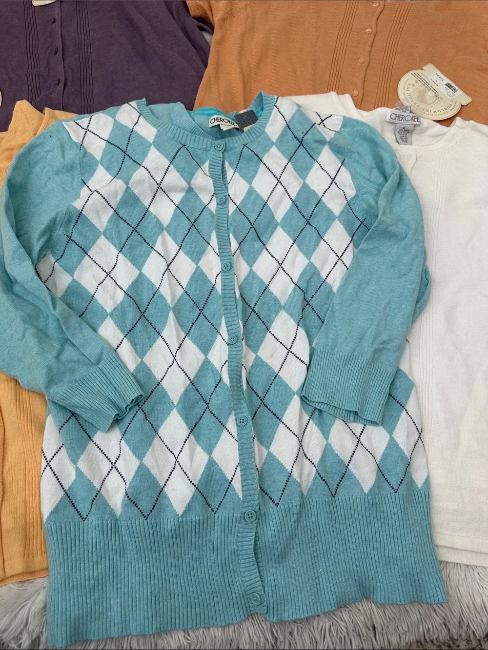 🥕 Bundle of 5 Cherokee Cardigan Sweater Sets Size L/XL